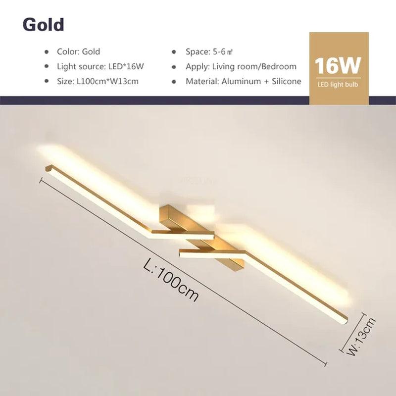 Contemporary LED Line Ceiling Lamp - District Goods
