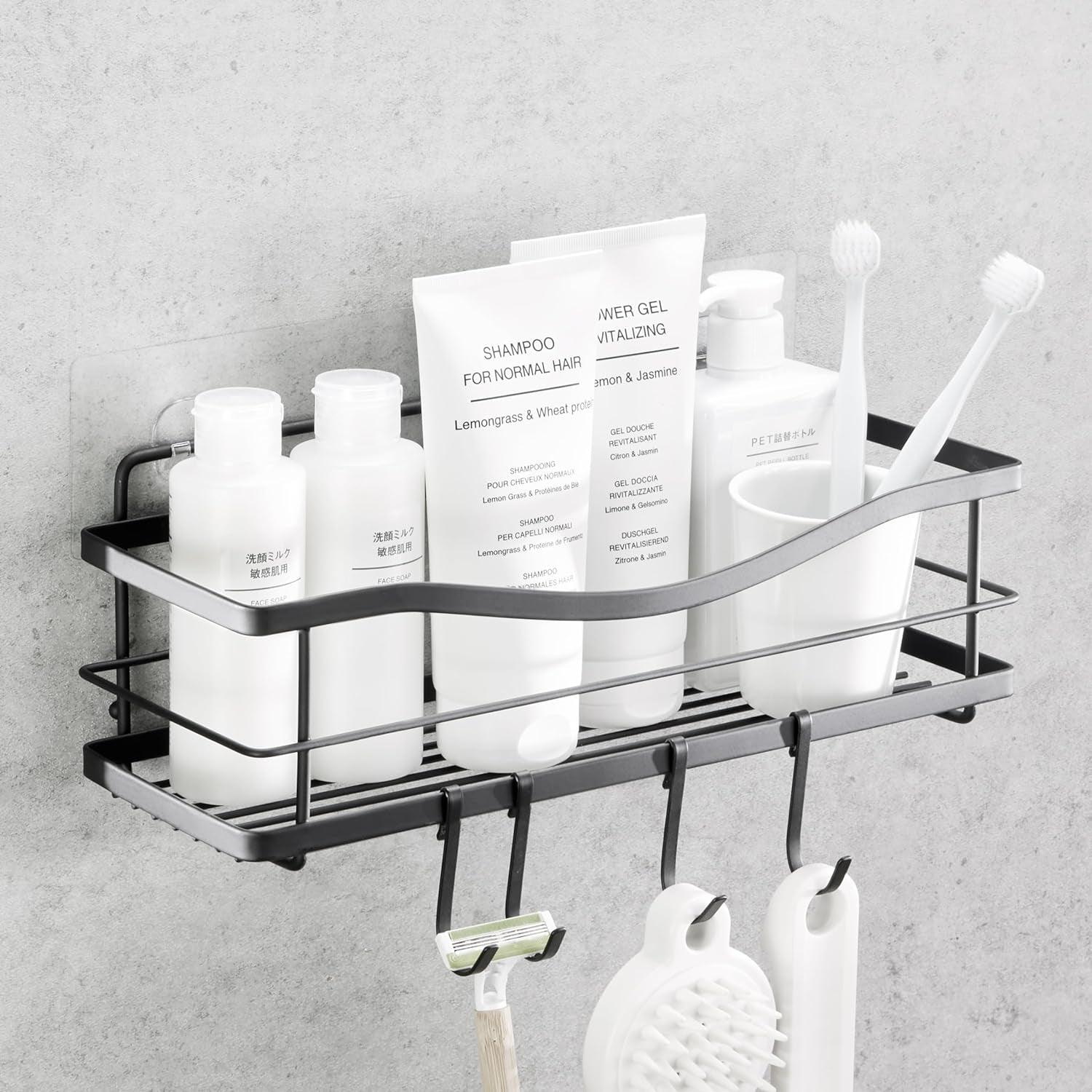 Luxury Shower Caddy with Self Adhesive Organizer - District Goods