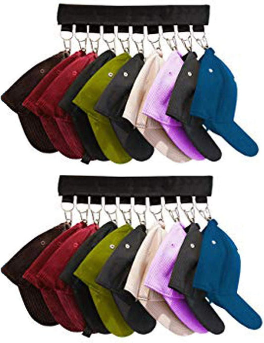 Stainless Steel Hat Organizer Hooks - Set of 2 - District Goods
