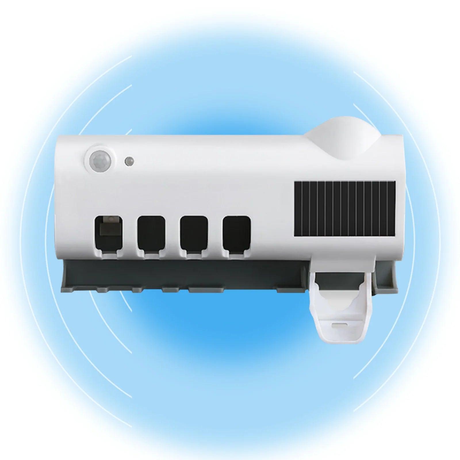 UV Light Sterilizer Toothbrush Holder Cleaner & Automatic Toothpaste Dispenser - District Goods
