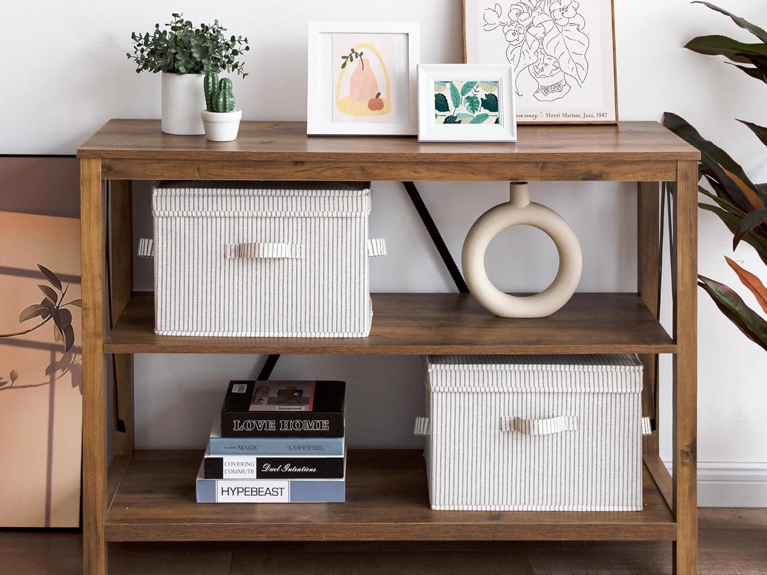 Large Decorative Storage Boxes with Lid and Handles - District Goods