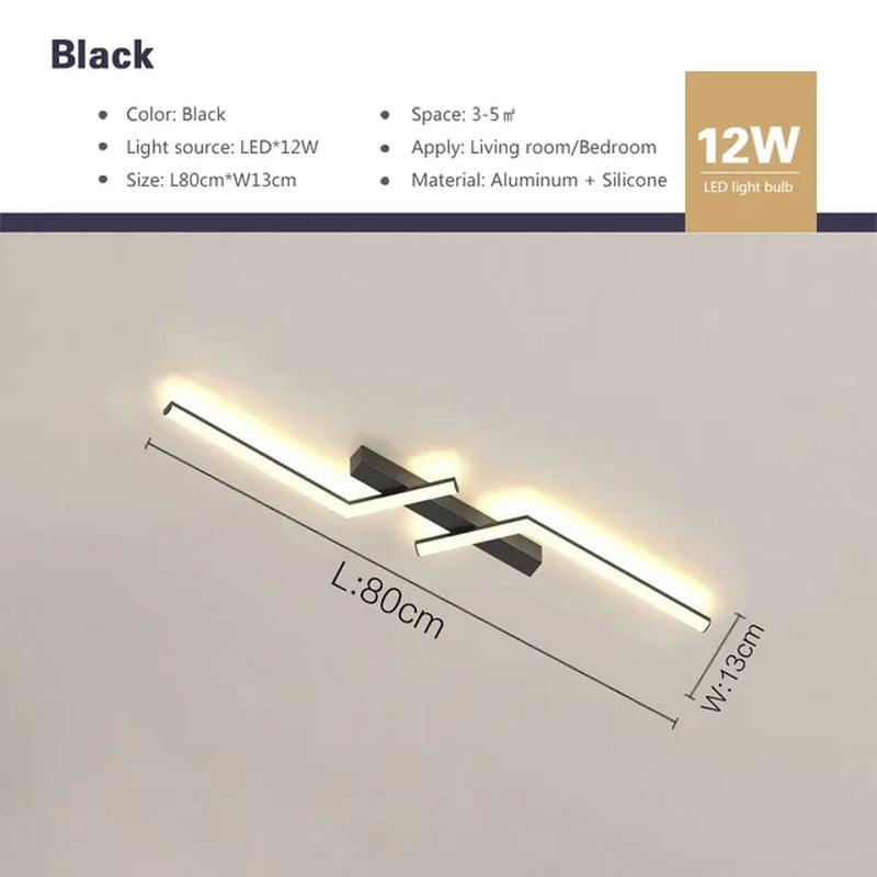 Contemporary LED Line Ceiling Lamp - District Goods
