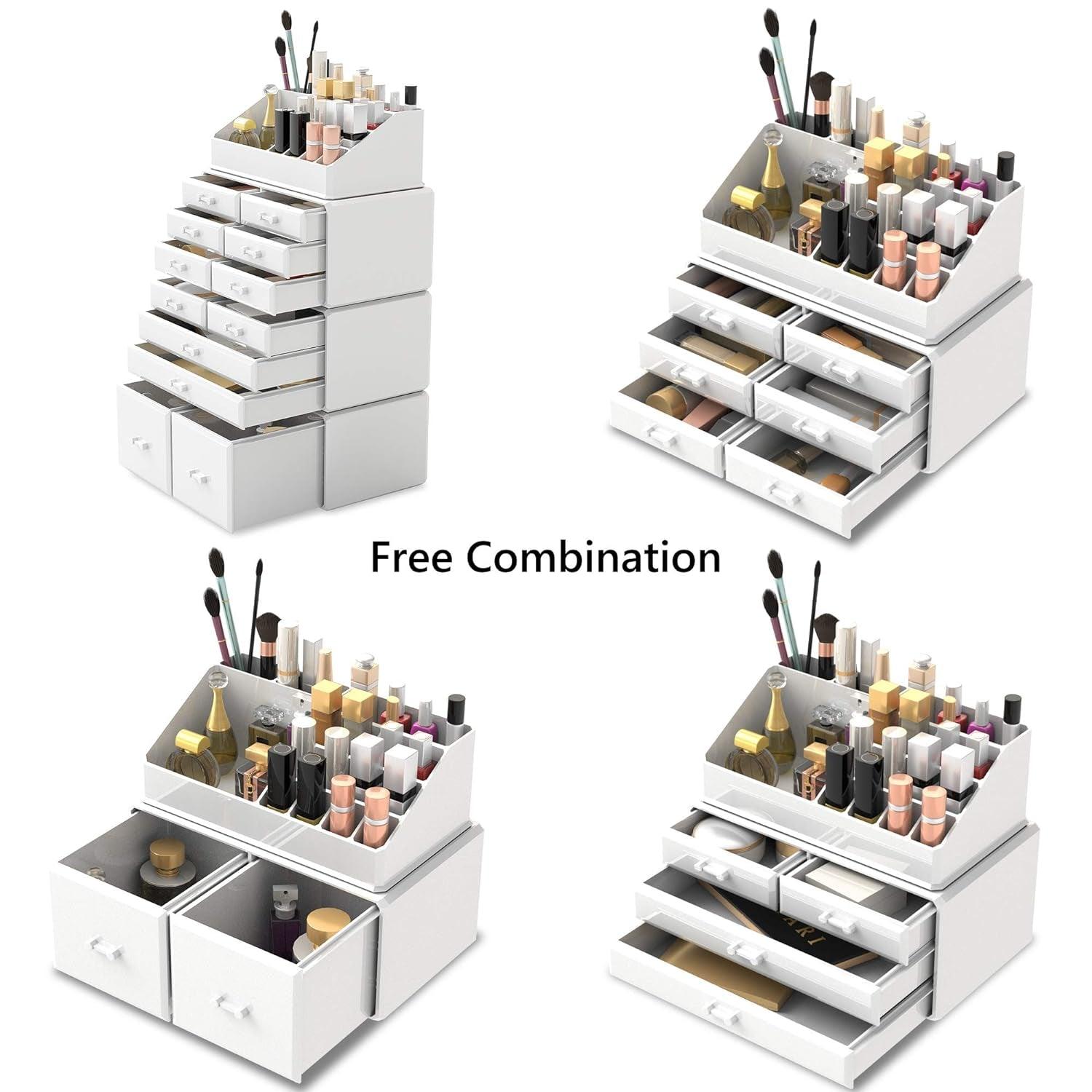White Makeup Cosmetic Organizer - District Goods