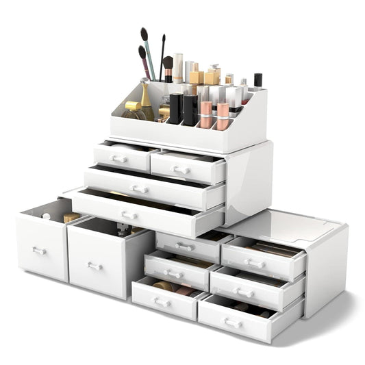 White Makeup Cosmetic Organizer - District Goods
