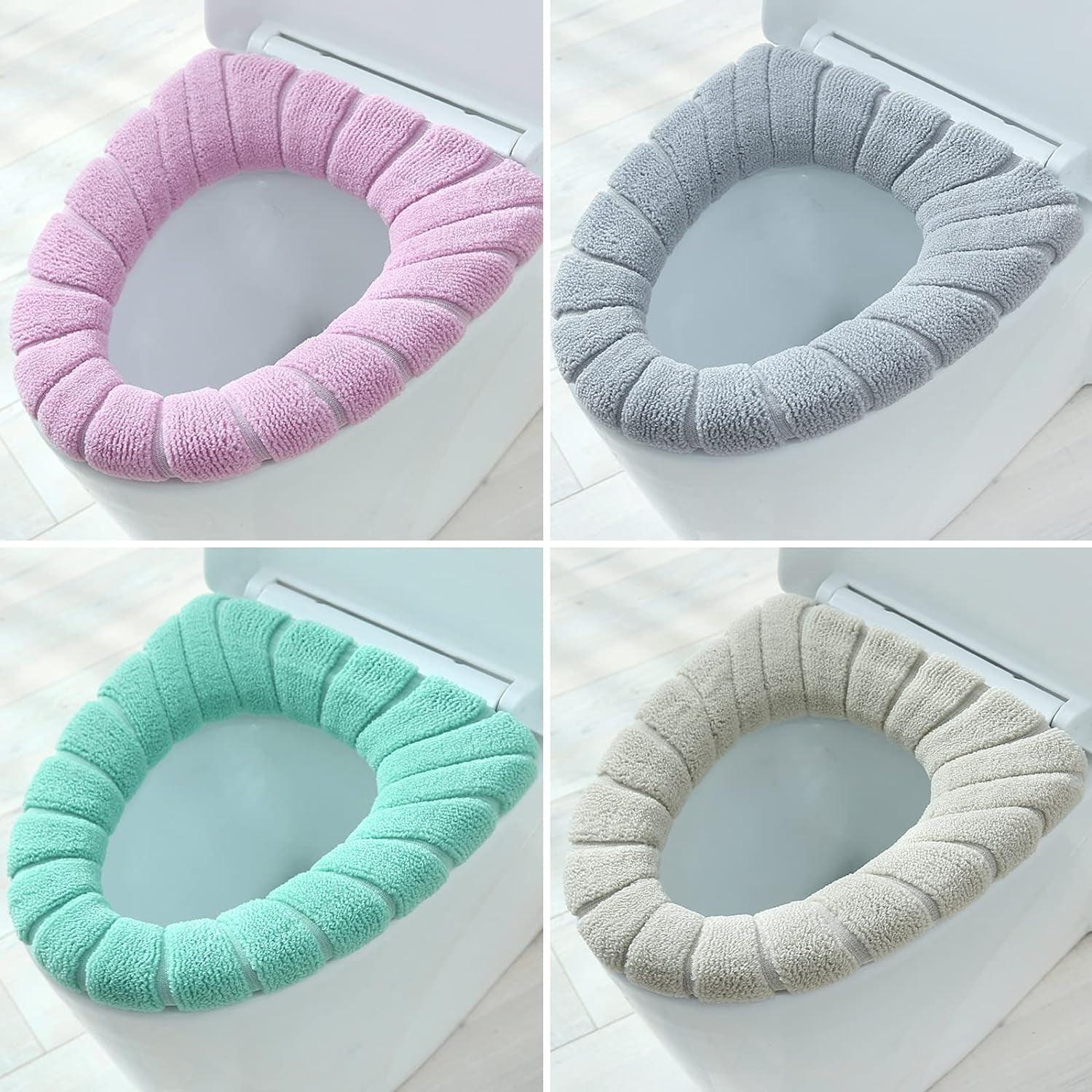 Thicker Bathroom Soft Toilet Seat Cover Pads - Set of 5 - District Goods