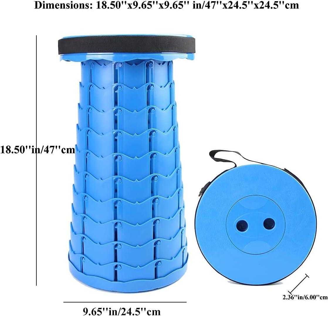 Portable Collapsible Stool with Adjustable Height - District Goods