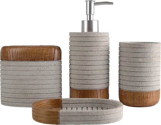 Farmhouse Bathroom Accessories Set - District Goods