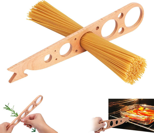 Wooden 3-in-1 Kitchen Tool Set for Pasta, Herbs, and Oven Rack - District Goods