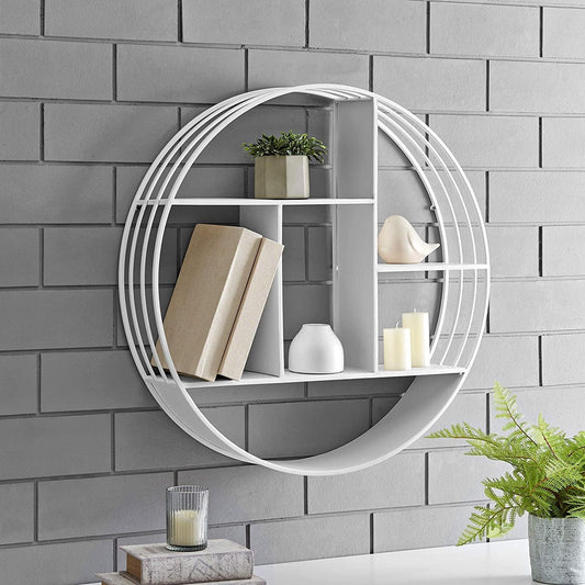Round 3 Tier White Brody Wall Shelf - District Goods