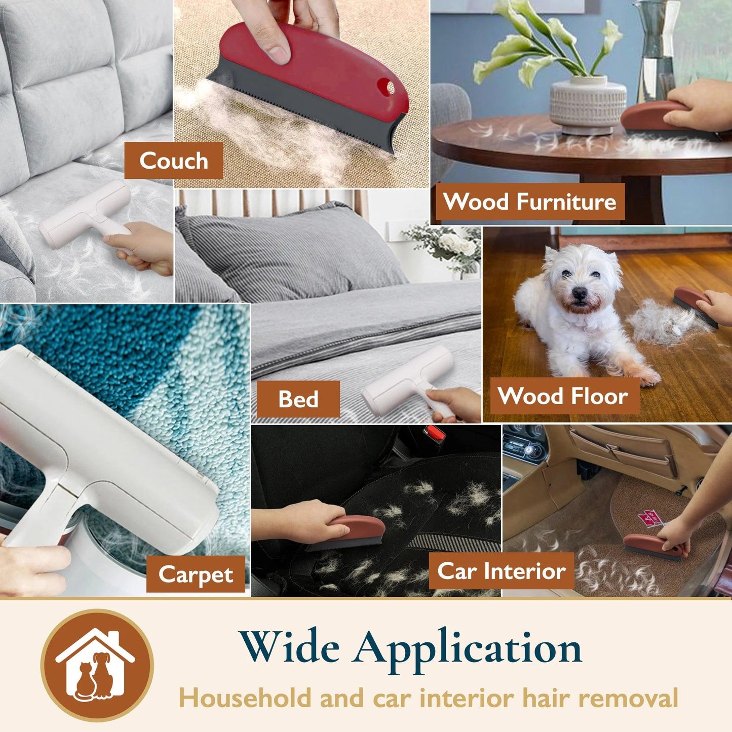 Reusable Pet Hair Roller and Detailer Set - District Goods