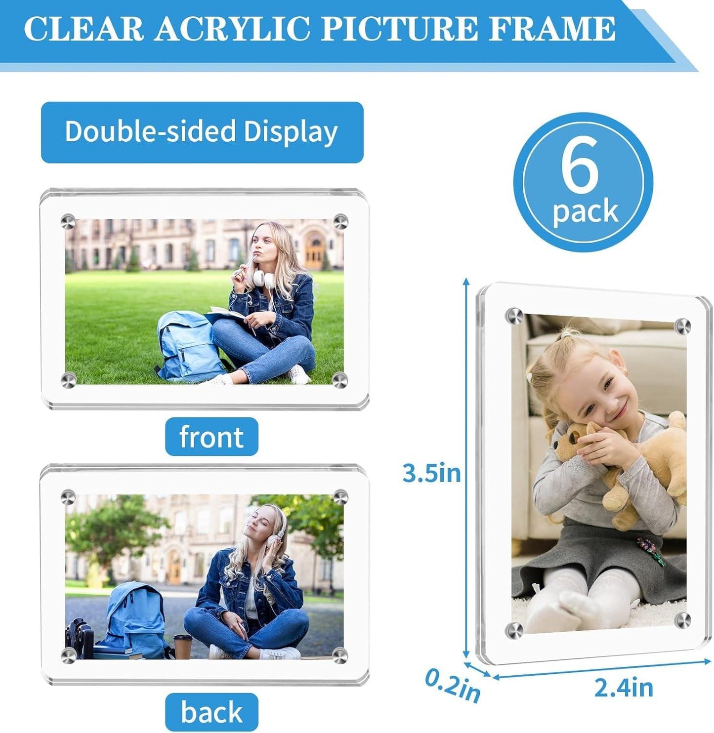 Acrylic Magnetic Instax Frame for Refrigerator - District Goods