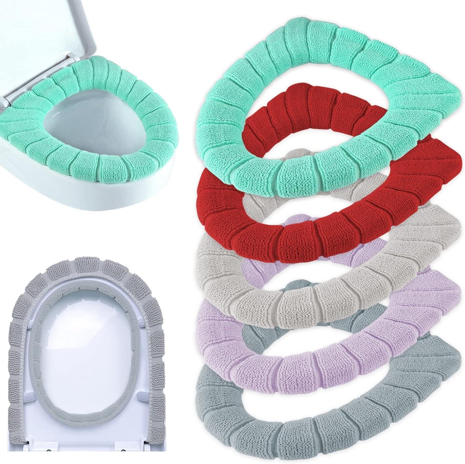 Thicker Bathroom Soft Toilet Seat Cover Pads - Set of 5 - District Goods