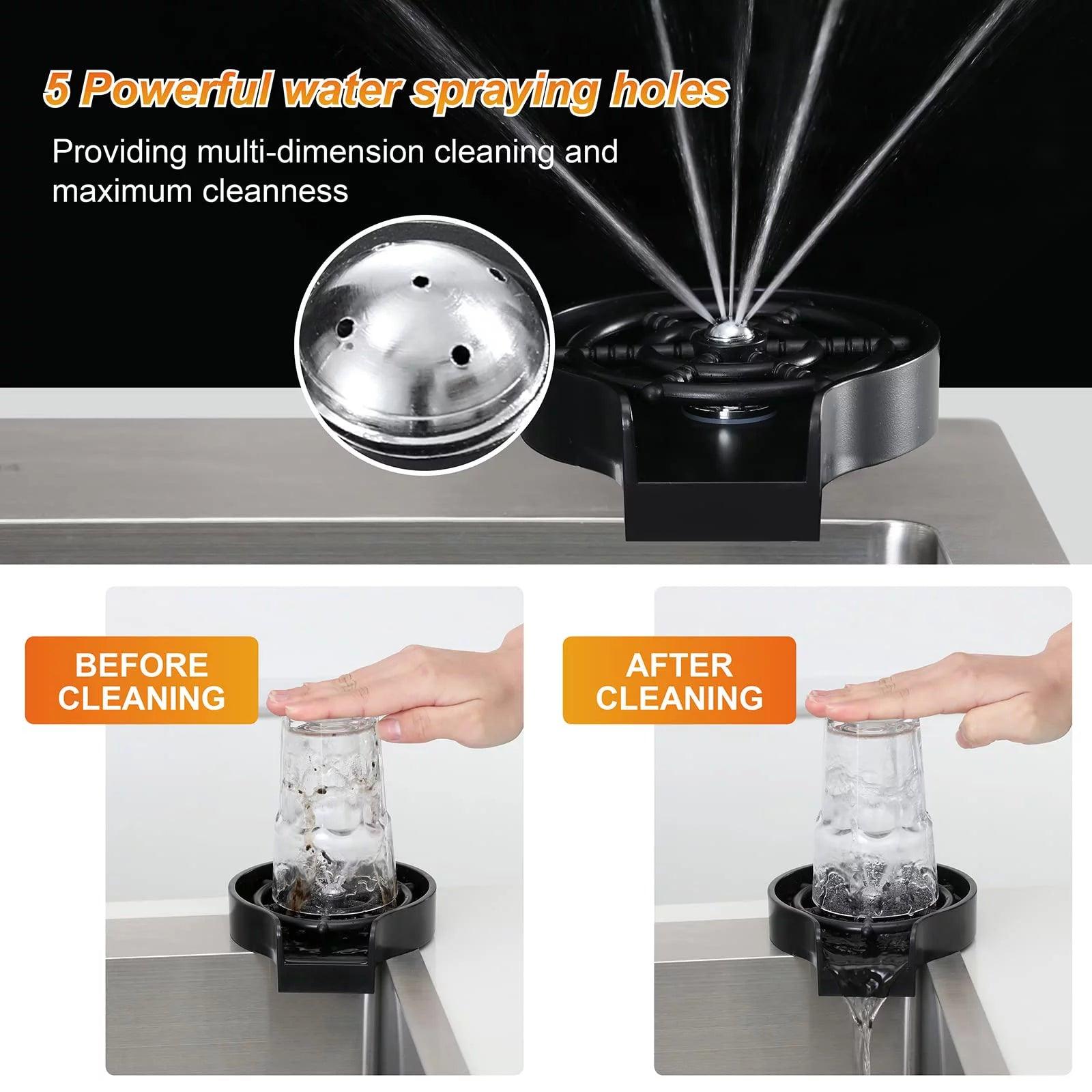 Stainless Steel Premium Glass Rinser - District Goods