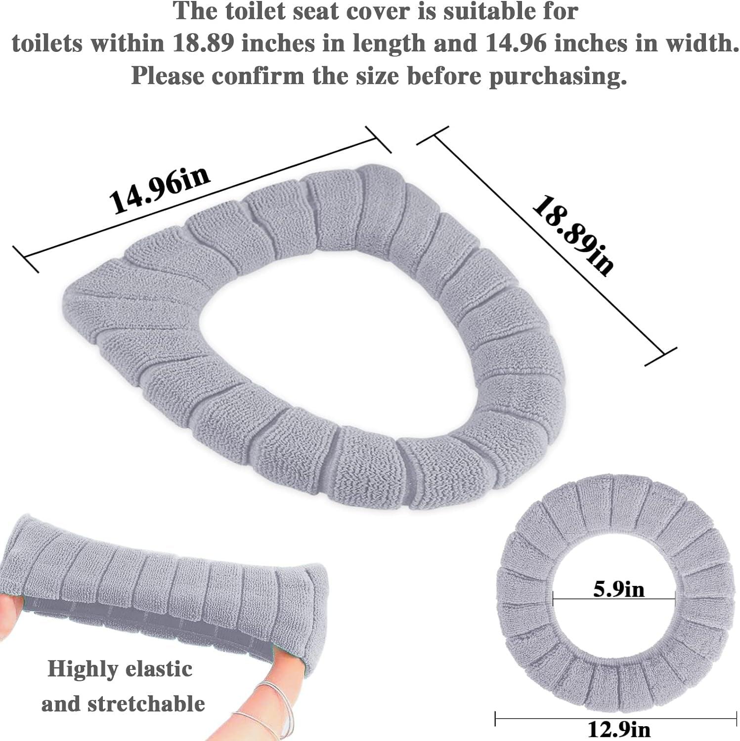 Thicker Bathroom Soft Toilet Seat Cover Pads - Set of 5 - District Goods