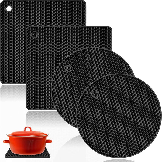 Silicone Trivet Pot Mats Non-Slip Heat Resistant Kitchen Hot Pads - District Goods