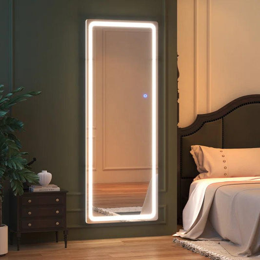 Oakleaf Modern & Contemporary Lighted Full Length Mirror - District Goods