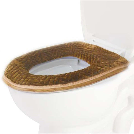 Brown Washable Cloth Toilet Seat Cover Pads - District Goods