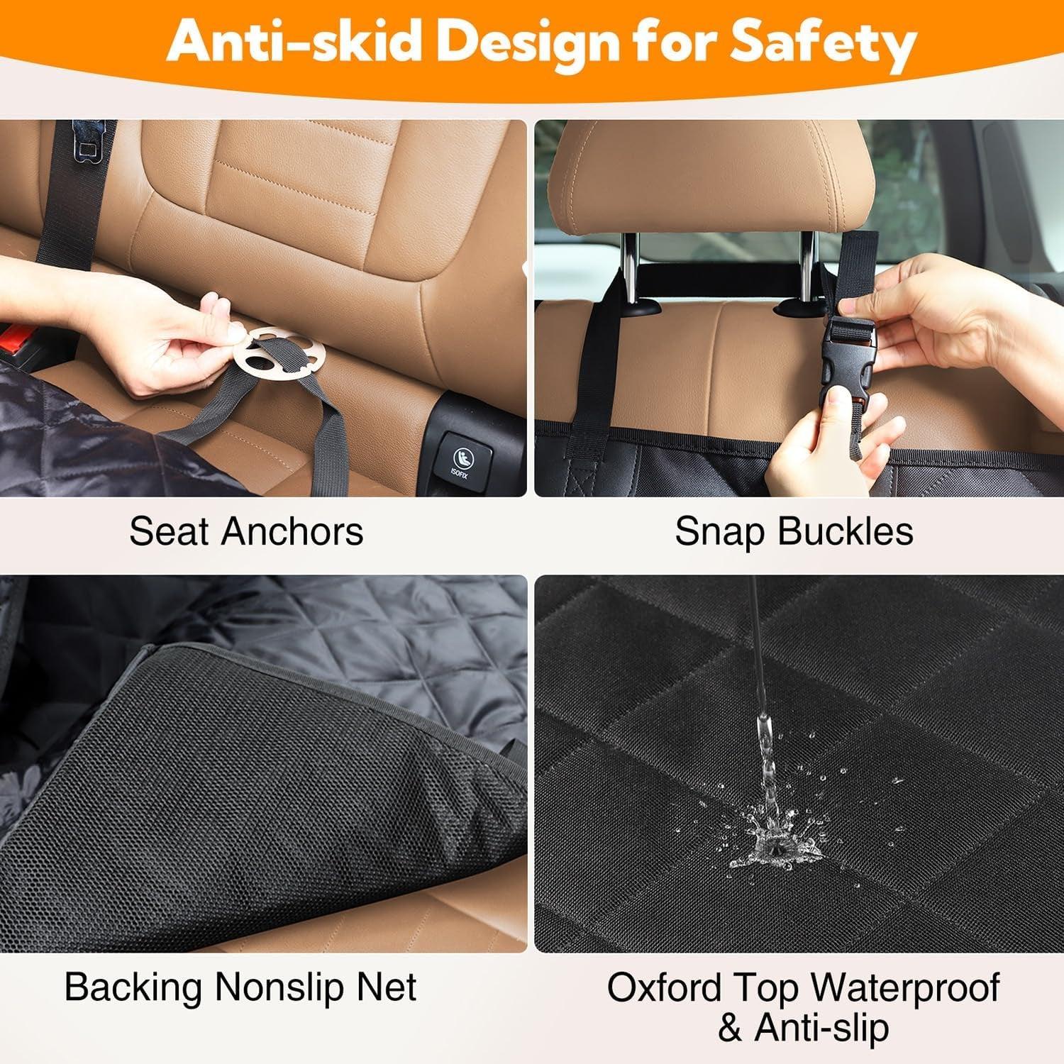 Waterproof Dog Car Seat Cover with Mesh Window - District Goods