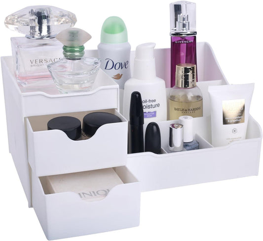 White Bathroom Countertop Organizer - District Goods