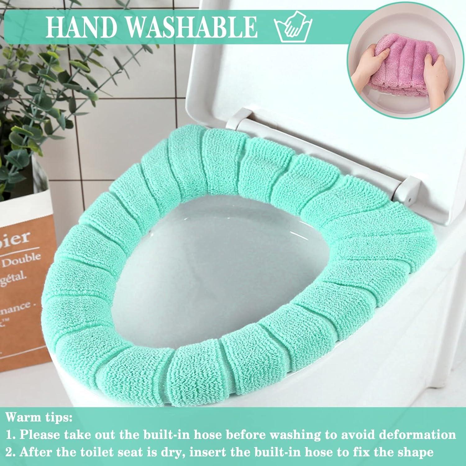 Thicker Bathroom Soft Toilet Seat Cover Pads - Set of 5 - District Goods