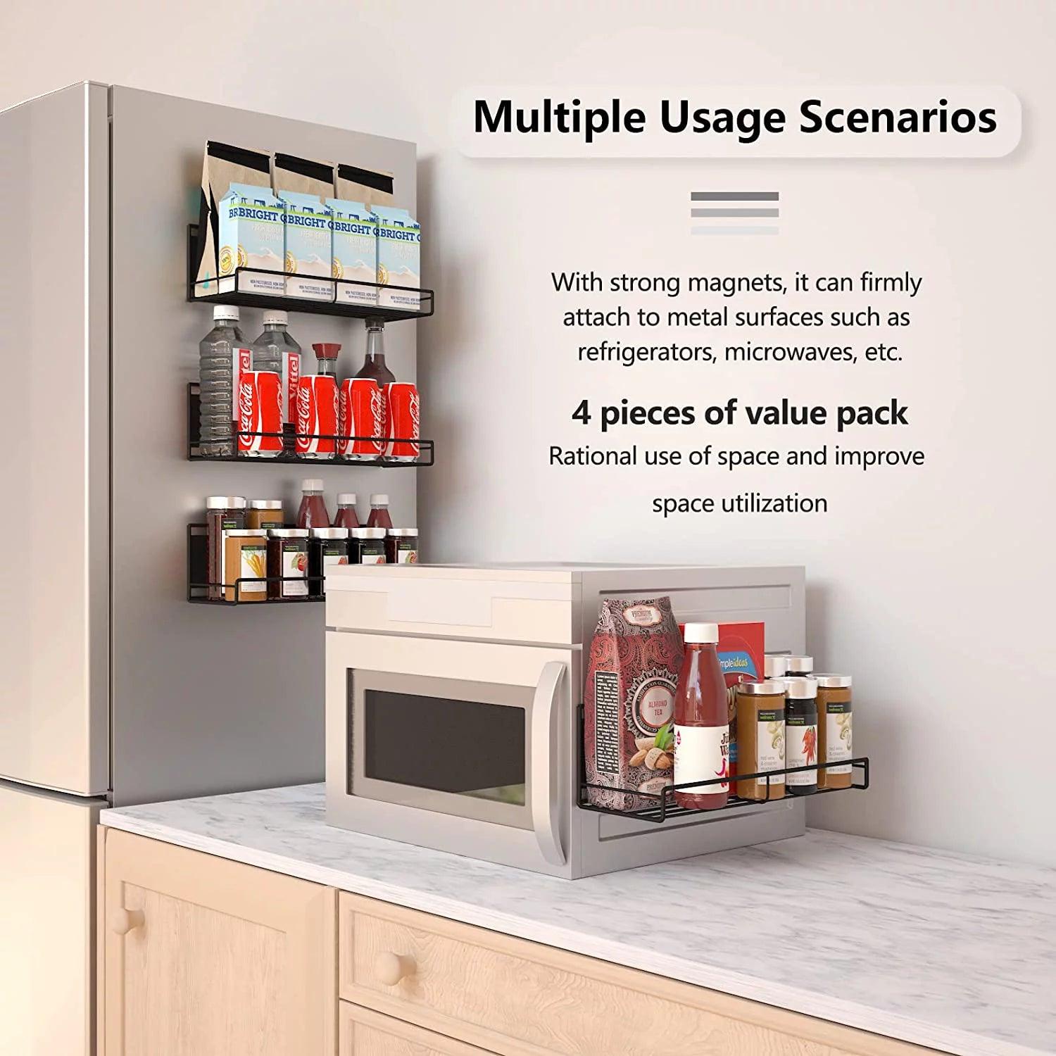 Magnetic Spice Rack for Refrigerator - Set of 4 - District Goods