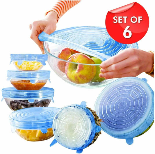 Silicone Stretch Lids Set - 6 Pack - District Goods