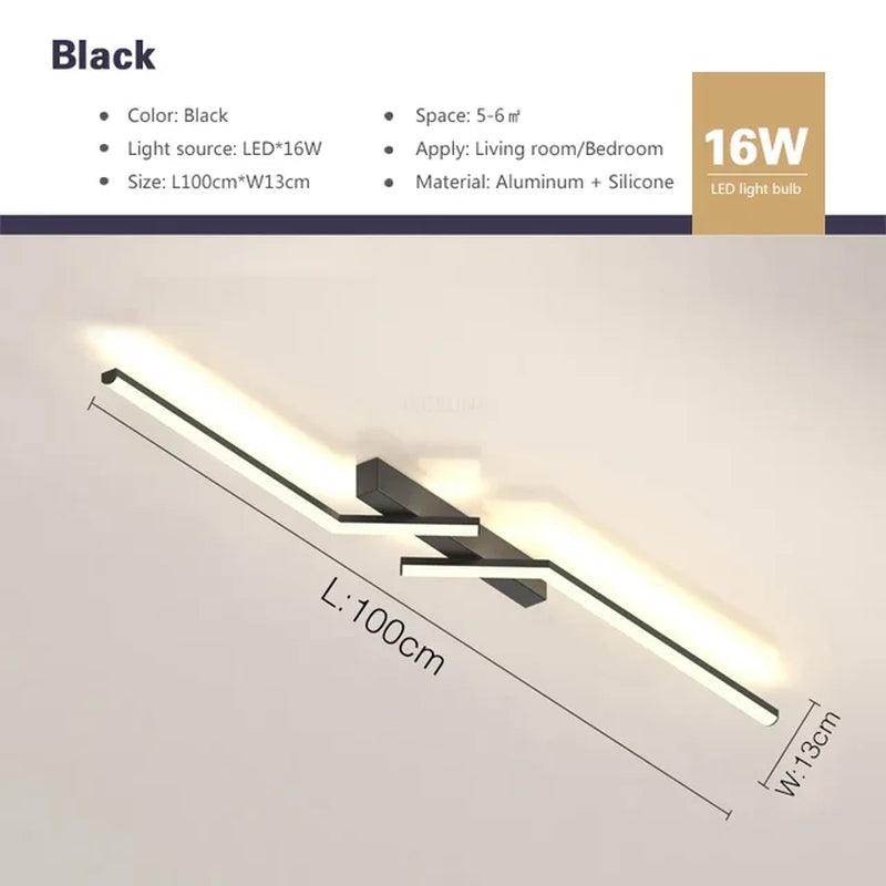 Contemporary LED Line Ceiling Lamp - District Goods